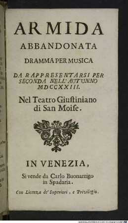 Armida abbandonata