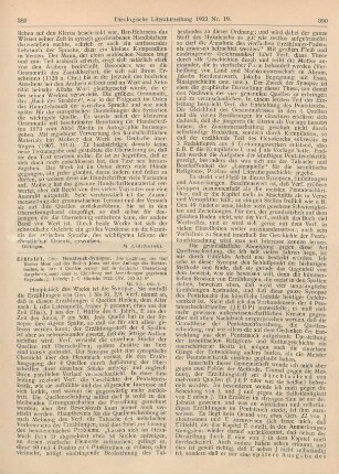 389-391 [Rezension] Eißfeldt, Otto, Hexateuch Synopse