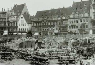 Leipzig, Markt : Leipzig. Abrißarbeiten am Naschmarkt. Reichsstraße