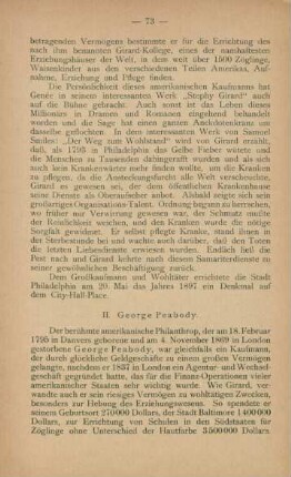 II. George Peabody