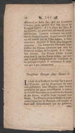 Troisiéme Epoque sous Henri V.