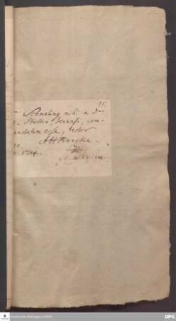 Testimonium von August Hermann Francke für Michael Schmeling.