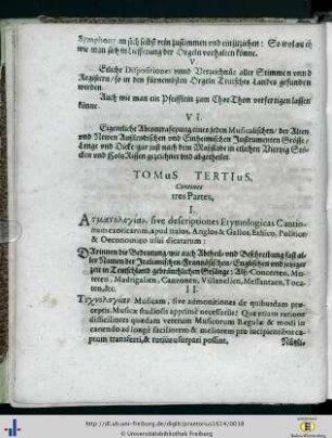 Tomus Tertius.