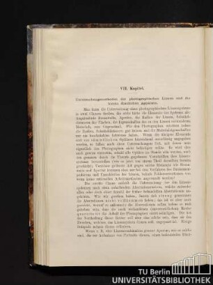 VII. Kapitel. Untersuchungsmethoden der photographischen Linsen und die hierzu dienlichen Apparate.