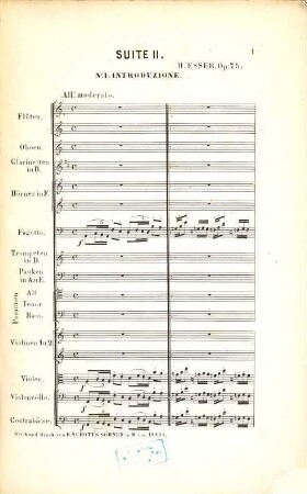 Suite No. 2 A Moll in 4 Sätzen : für großes Orchester ; op. 75