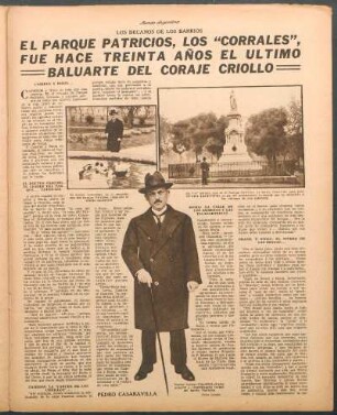 El doctor Giacobini, leader del parque... patricios