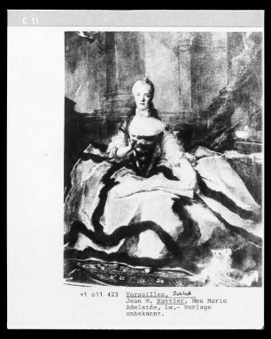 Porträt der Marie Adelaide mit Notenbuch, Tochter Ludwigs des XV.