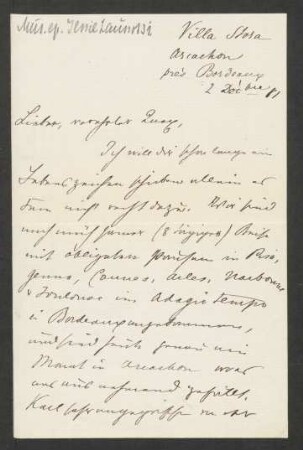 Brief an Hans von Bülow : 02.12.1881
