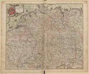 Accuratissima Germaniae Tabula : cum Privil. ord. Holl. et Westfr.