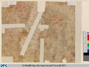 Französische Schrift und eine Ornamentskizze, Skizze eines Fußes