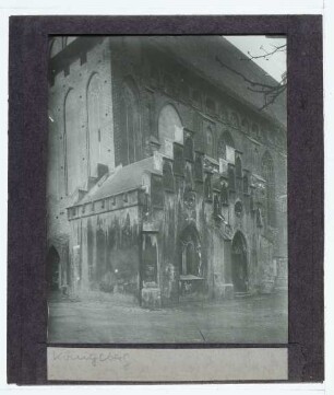 Königsberg, Dom : Außenansicht, NO-Ecke, Sakristeianbau (heute Grabmal Immanuel Kant)