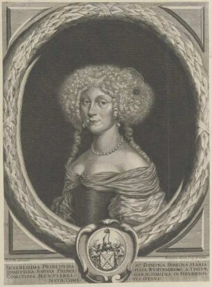 Bildnis der Maria Dorothea Sophia Wurtemberg et Tecciae