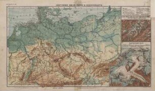Deutsches Reich, Flusz- & Gebirgskarte, II. Der östliche Teil der Berner Alpen, III Gletscher-Bild