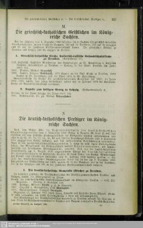 M. Die griechisch-katholischen Geistlichen im Königreiche Sachsen