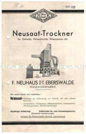 Neusaat-Trockner