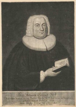 Johann Conrad Beck, geb. 14.02.1694; gest. 27.10.1748