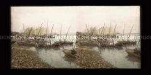 Dchunken im Hafen von Niutschwang, Ying-tse-kou