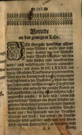 Daniel George Morhofens Unterricht von der Teutschen Sprache und Poesie, Deren Ursprung, Fortgang und Lehr-Sätzen