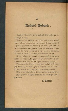 [Dedicatoria] A Robert Robert