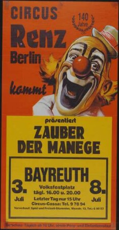 Circus Renz, Berlin, ohne Jahr