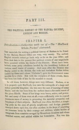 Part III. The political history of the Madura country, ancient and modern