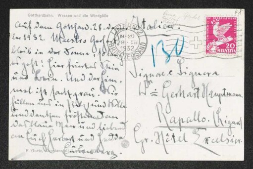 Brief von Herbert Eulenberg und Hedda Eulenberg an Gerhart Hauptmann und Margarete Hauptmann