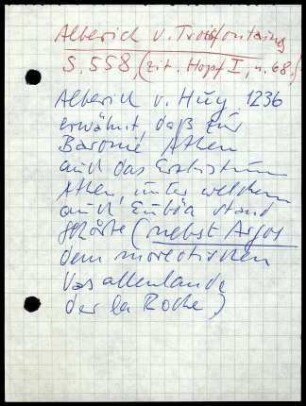 Notizzettel Alberick