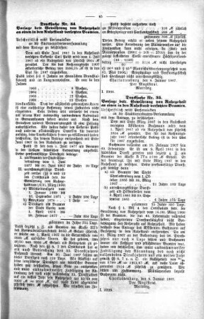 In nicht öffentlicher Sitzung (34,35.), 23. Januar 1907
