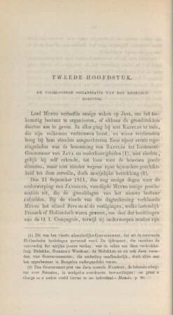 Tweede hoofdstuk. De voorloopige organisatie van het engelsch bestuur