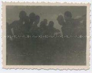 Männergruppe, Foto aus dem Indochina-Konvolut des Legionärs Harry Weiss