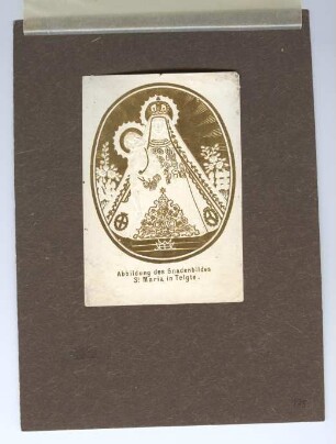 "Abbildung des Gnadenbildes St. Maria in Telgte." (kleines Andachtsbild)