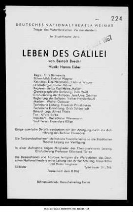 Leben des Galilei