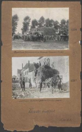 Militärischer Landwirtschaftsbetrieb in der Champagne