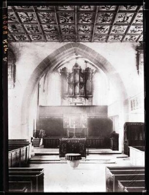 Stadtkirche; Inneres gegen Chor, vor der Restaurierung