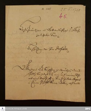 Brief von Christoph Drebiss an August Hermann Francke.