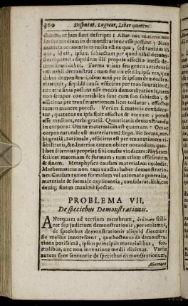 Problema VII. De speciebus Demonstrationis.