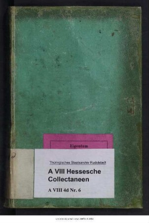 Karl Christoph von Lengefeld: Das Schwarzburg-Rudolstädter Kammer- und Rechnungswesen