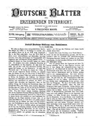 Rudolf Euckens Stellung zum Sozialismus