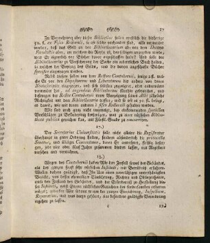 18. "Wegen des Contubernii [...]"