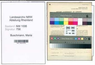 Entnazifizierung Maria Buschmann , geb. 30.01.1916 ()