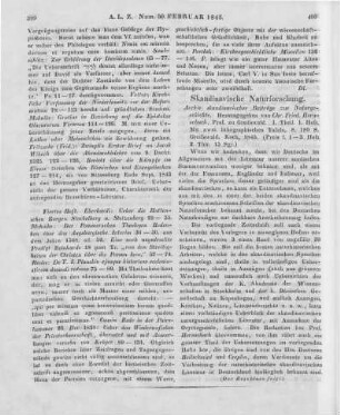 Archiv skandinavischer Beiträge zur Naturgeschichte. T. 1. H. 1. Hrsg. v. C. F. Hornschuch. Greifswald: Koch 1845