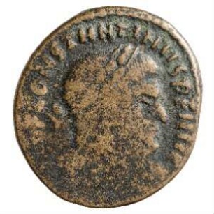 Münze, Follis, Aes 3, 314 - 315 n. Chr.