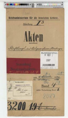 Flüchtlings- und Ausgewiesenen-Fürsorge. Fonds: Bd. 4