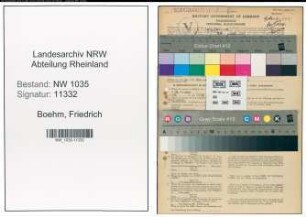 Entnazifizierung Friedrich Boehm , geb. 19.06.1898 (Techniker)
