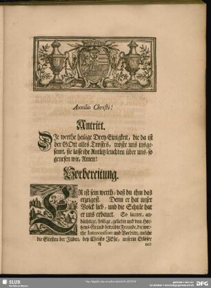 Leichenpredigt : Der lieb- und werthe Werther. Antritt. Vorbereitung. Leichen-Text. Eingang. Abhandlung. Gebrauch