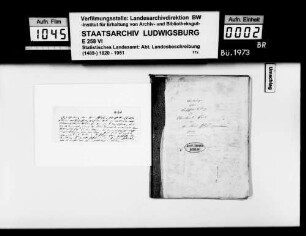 Beiträge des [Esslinger Konrektors] Karl Pfaff zur historiographischen Beschreibung des Oberamts