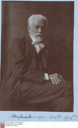 Kerschensteiner, Georg Prof. Dr. (1854-1932) / Porträt, sitzend, Kniestück