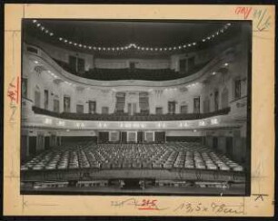 Stadttheater, Cottbus: Ansicht Zuschauerraum