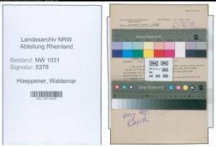Entnazifizierung Waldemar Hoeppener , geb. 00.00.0000 (Steuerinspektor)