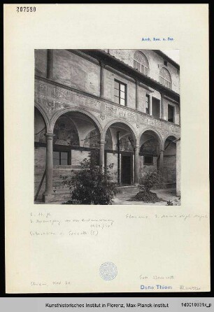 Santa Maria degli Angeli, Santa Maria degli Angioli, Santa Maria degli Angeli dal Tiratoio, Chiostro della Sagrestia, Chiostro degli Angeli, Dritter Kreuzgang, FlorenzFlorenz